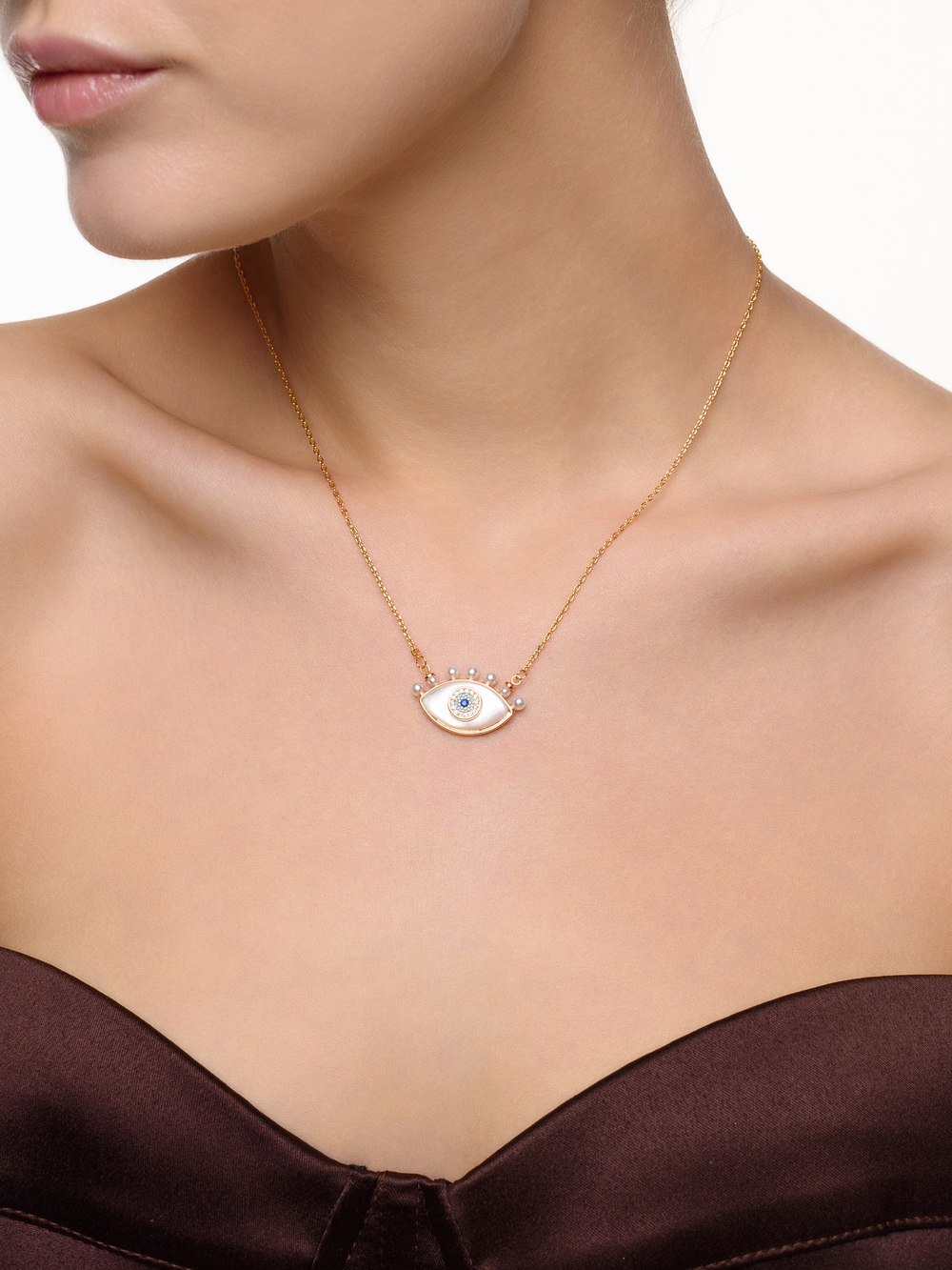 Колье "Pearly Look" Gold