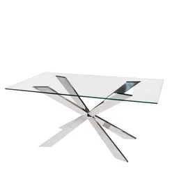 Обеденный стол Steelgor 160х90 см, закаленное стекло