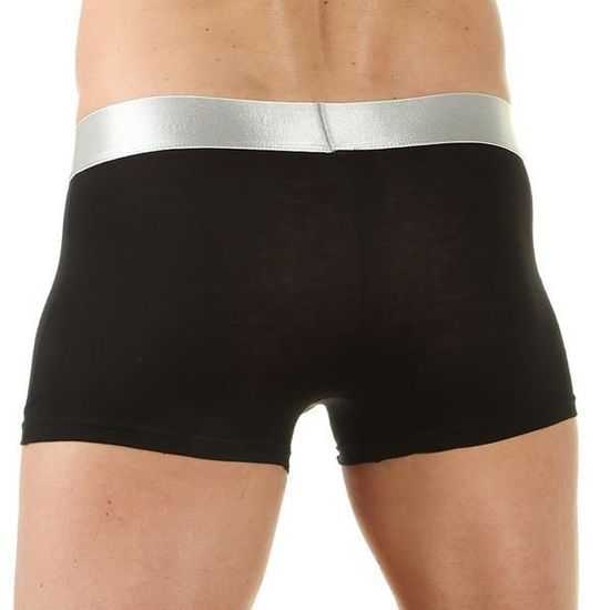 Мужские трусы боксеры черные Emporio Armani в сетку