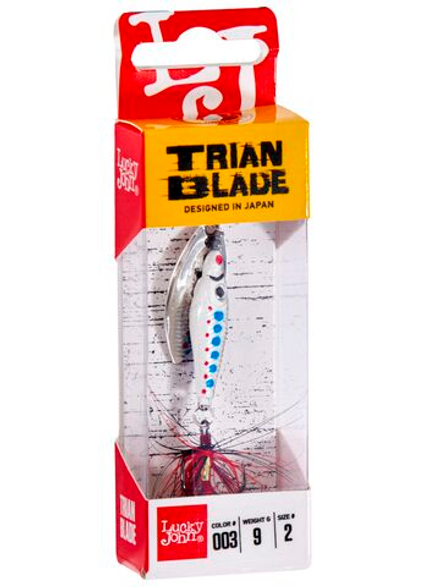 Блесна вращающаяся Lucky John TRIAN BLADE LONG 09.0г 003