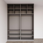 Современный встроенный шкаф-распашенка