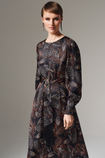 51596 Платье женское (черный принт)