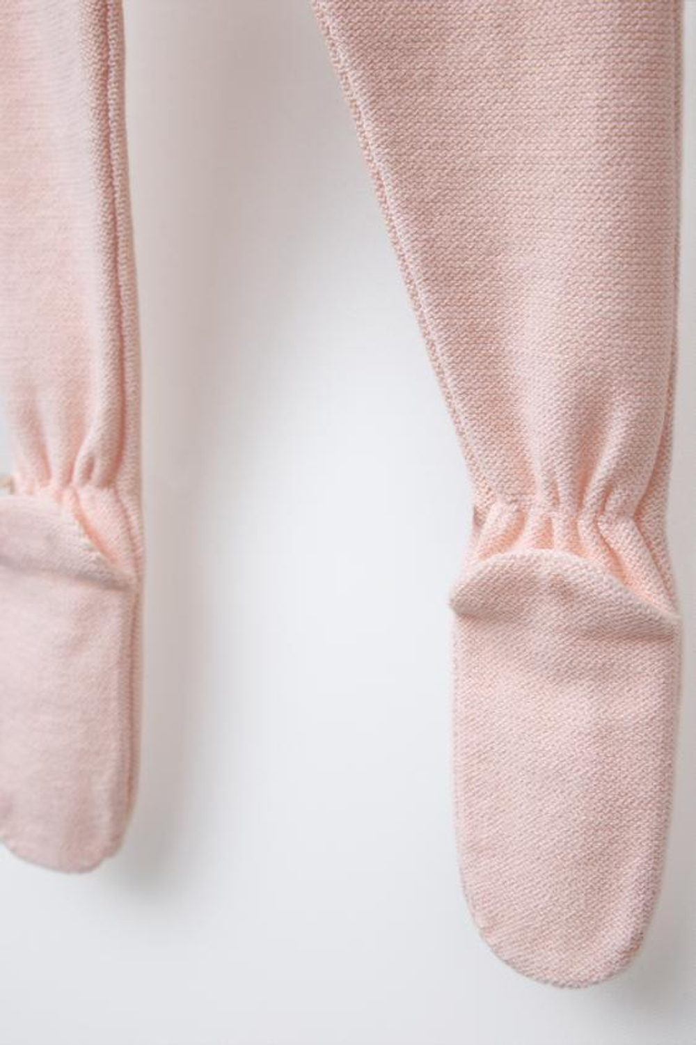 ZARA ТРИКОТАЖНЫЕ ЛЕГИНСЫ С БАНТОМ, РОЗОВЫЙ