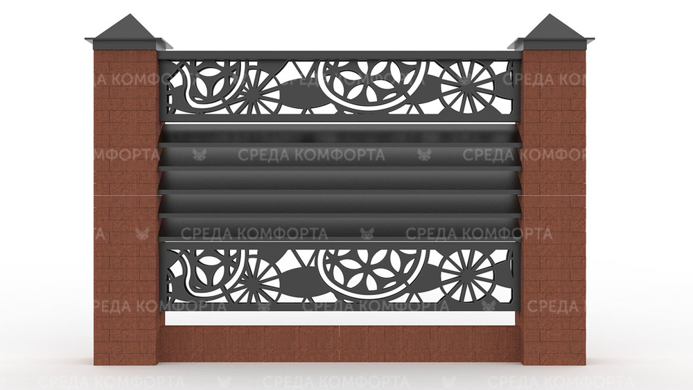 Забор жалюзи ZBR0124