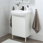 Тумба для ванной - NYSJÖN / BJÖRKÅN/ NYSJОN / BJОRKАN IKEA/ НЮШЕН/БЬЙОРКОН ИКЕА, 54х40х98 см, белый