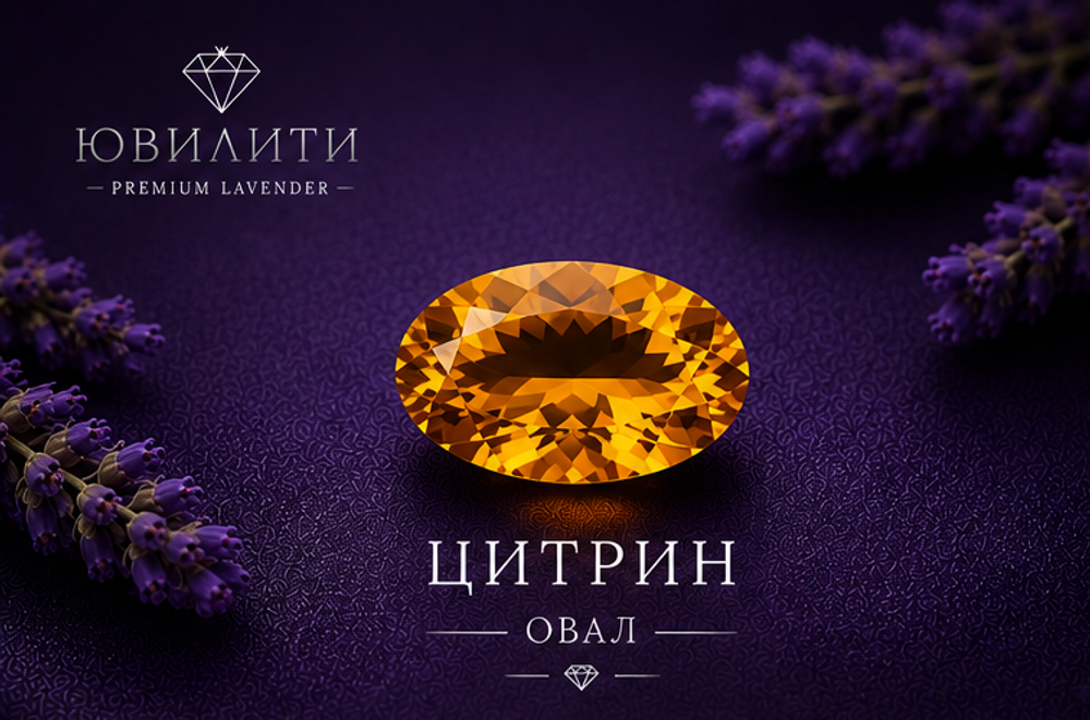 Цитрин Овал