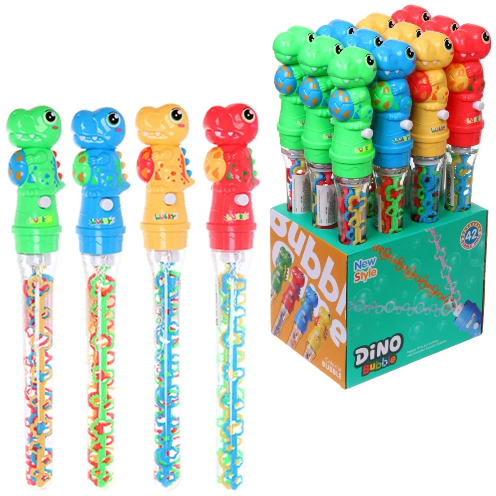 Мыльные пузыри «Динозавр», 39 см, тройной механизм, 120 мл