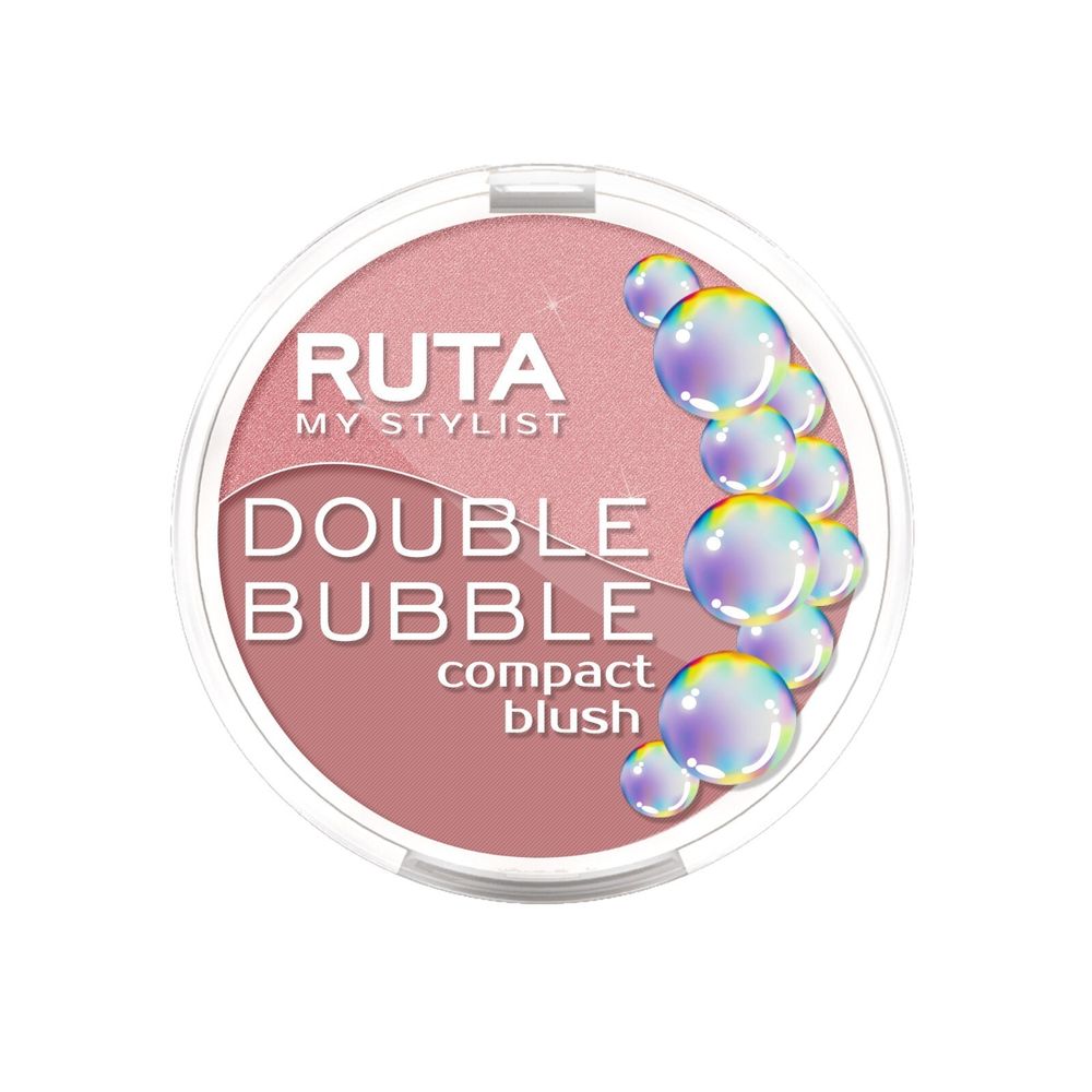 Ruta Румяна для лица Double Bubble, двойные, компактные, тон №105, 9 гр