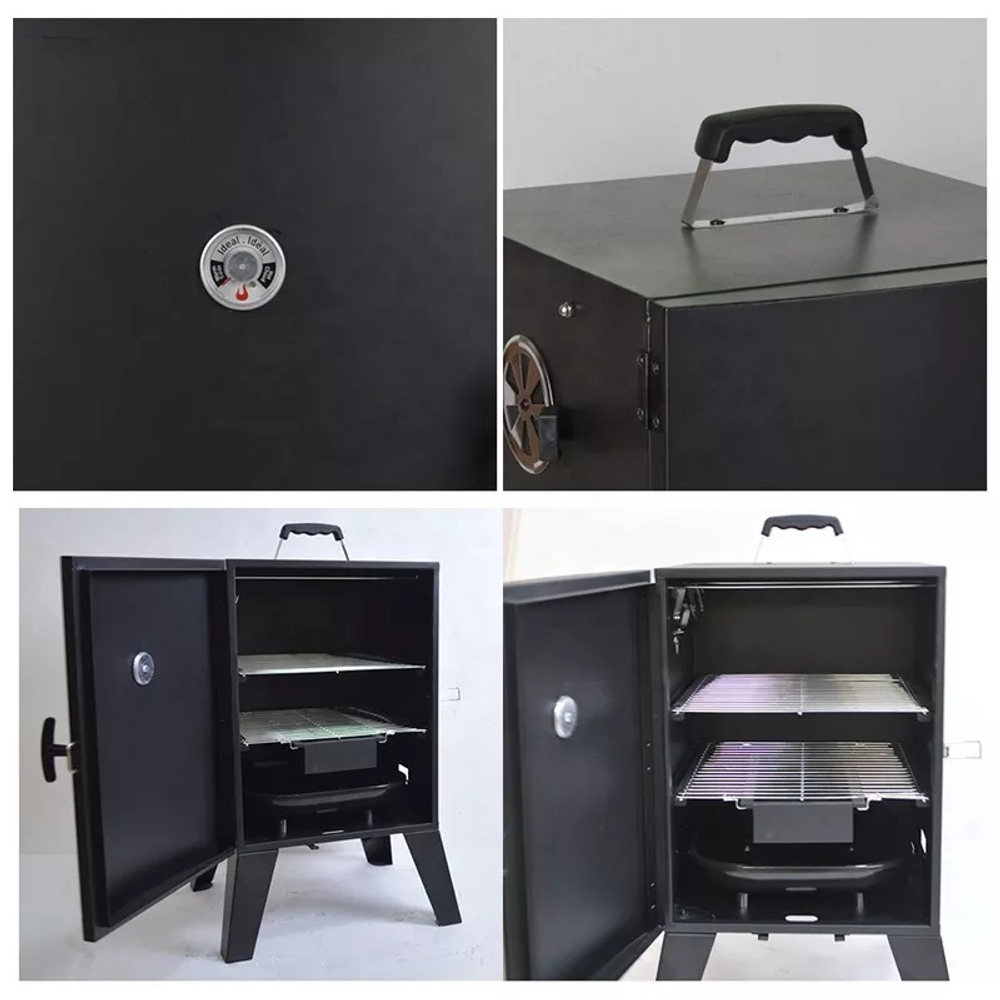 Электрическая Коптильня гриль Vertical Electric Smoker 56 x 49 x 82 см две решетки