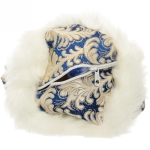 Дед Мороз 35 см (без музыки) с отделением под конфеты/подарок, голубая шуба