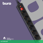 Сетевой фильтр Buro 600SH-16-5-B