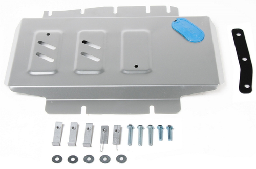 Защита картера Rival для Mercedes-Benz X-klasse (V - 2.3TD; 3.0D) 4WD 2017-н.в./Nissan Navara D40 (V - 2.5D) 2004-2010/Nissan Navara D40 рестайлинг (V - 2.5D; 3.0D) 2010-2015/Nissan Pathfinder R51 (V - 2.5D; 4.0) 2004-2010/Nissan Pathfinder R51 рестайлинг (V - 2.5D; 3.0D; 4.0) 2010-2014 (устанавл-ся совместно с 333.4164.2), штампованная, алюминий 4 мм, с крепежом, 333.4165.2