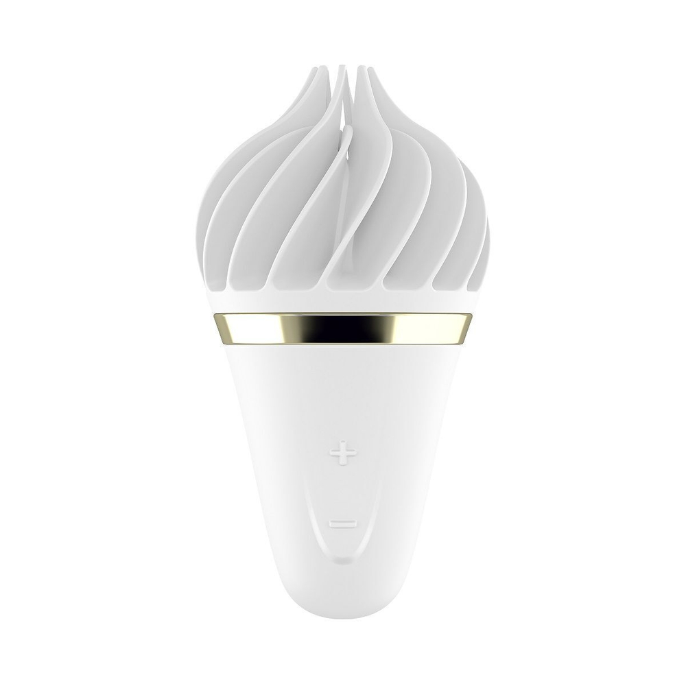 Белый вибратор-спиннер Satisfyer Sweet Treat (Цвет: белый)