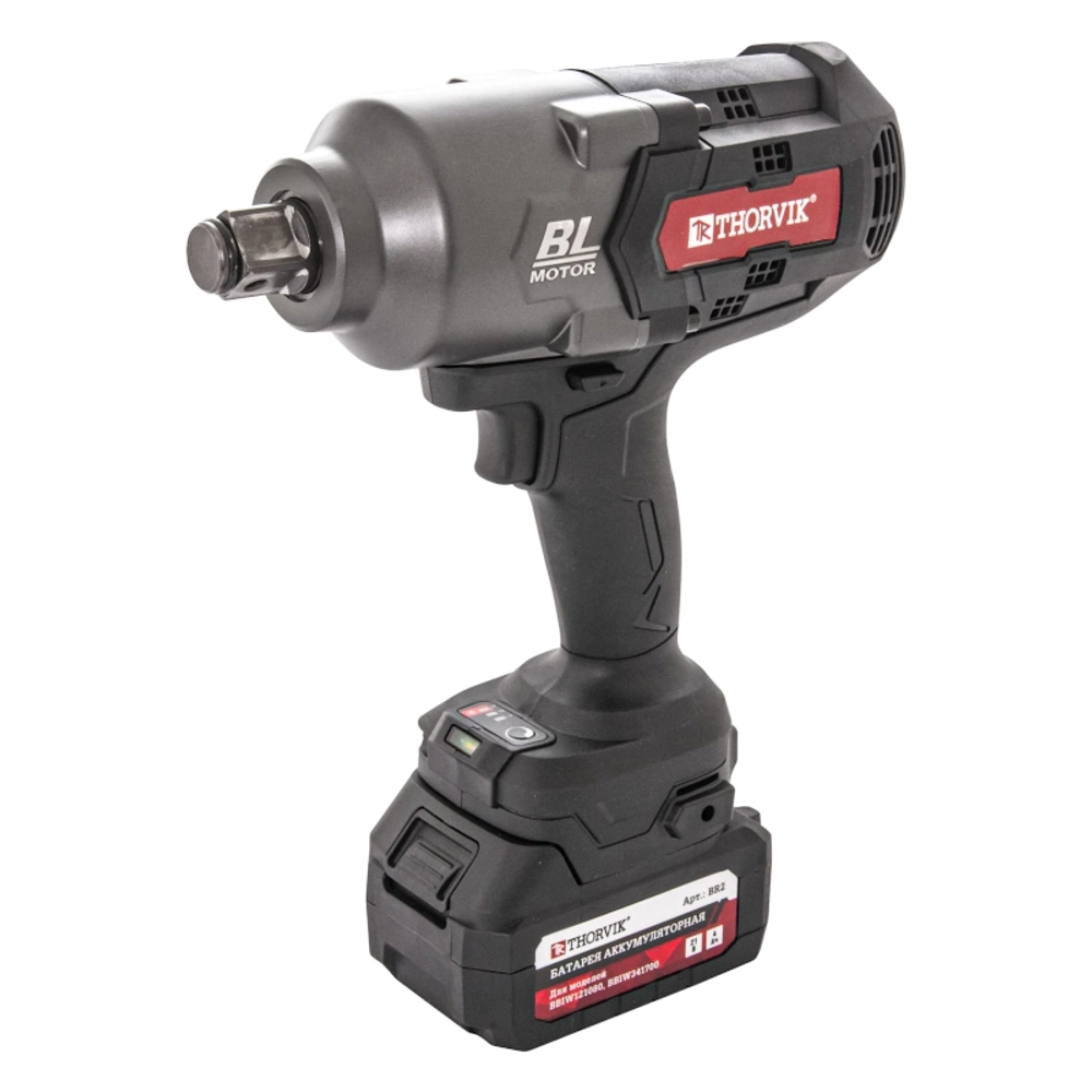 Thorvik BBIW341700 аккумуляторный ударный гайковерт (2 x 4 Ач, ЗУ) 053654