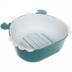 Дуршлаг пластиковый с поддоном «Крабик» 26*24*9см, микс цветов