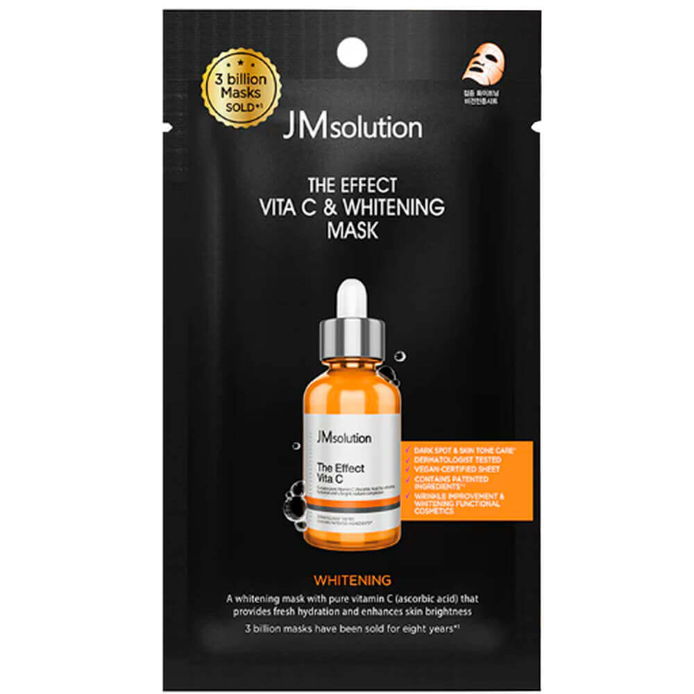 JMSOLUTION ОСВЕТЛЯЮЩИЕ МАСКИ С ВИТАМИНОМ С THE EFFECT VITA C & WHITENING MASK