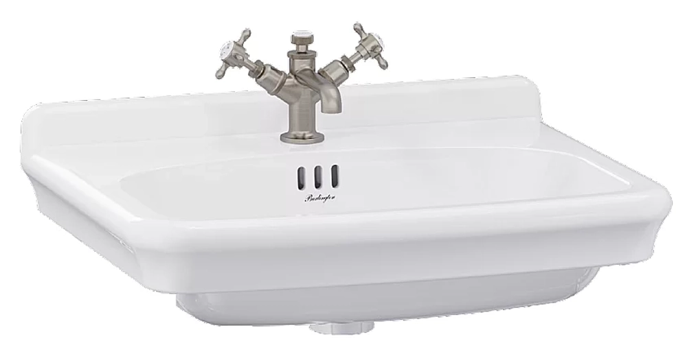 Консоль с раковиной Burlington Guild 62 с 1-им отверстием, хром