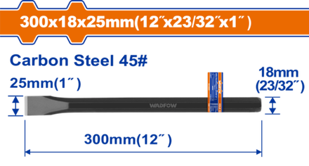 Зубило WADFOW WCC0301 300x18x25 мм