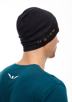 ШАПКА ДЛЯ БЕГА | BLACK ORANGE