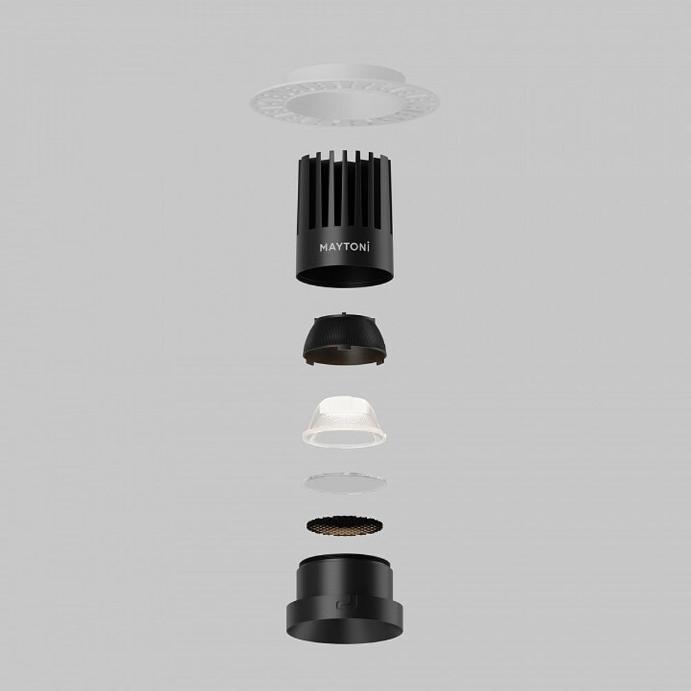 Встраиваемый светильник Maytoni Dip DL121-15W-4K-TRS-B