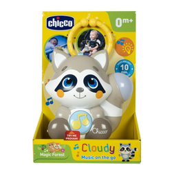 Chicco: Игрушка подвеска-ночник музыкальная Енот Клауди 0м+