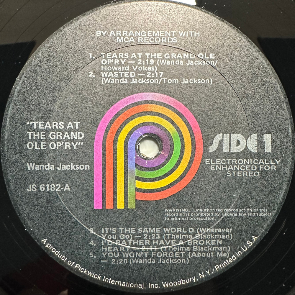 Wanda Jackson - Tears At The Grand Ole Opry (США 1970г.)