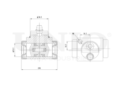 Цилиндр тормозной колесный UNIO BRC-20593