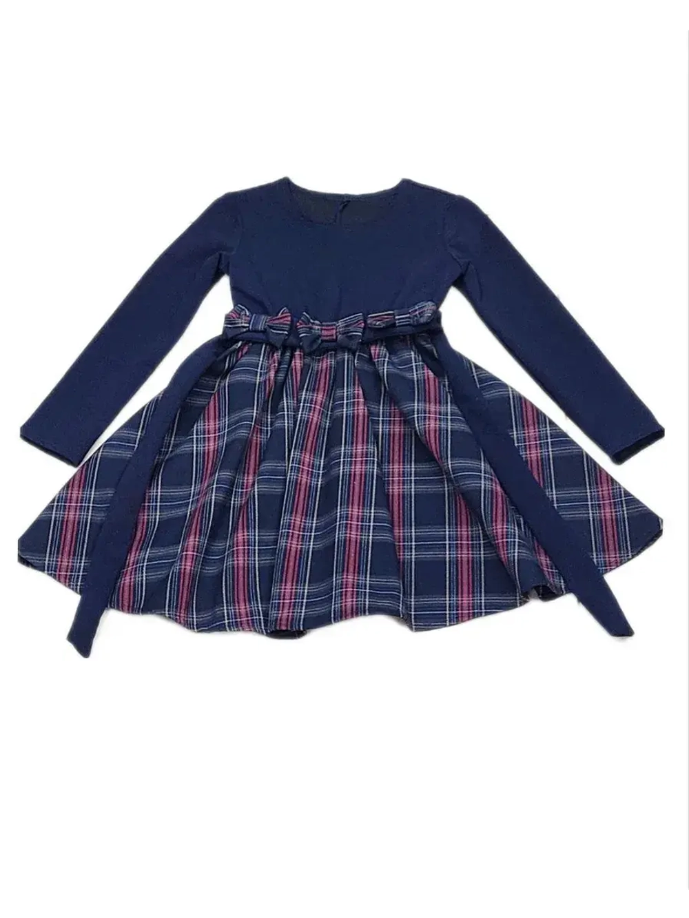 Платье для девочки клетка.