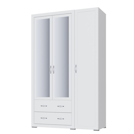 Шкаф 1,35 Леньяна с зеркалом правый (без карниза)