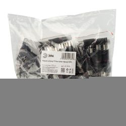 Разъем ЭРА штекер TV без пайки цвет чёрный упаковка 100 шт.