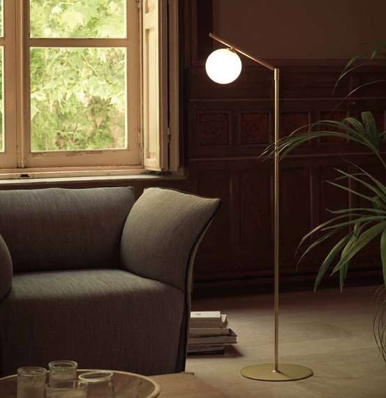 Торшер Endo, 144 см, латунь