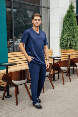 Костюм медицинский мужской | Бл-512/5+Б-133 либерти люкс