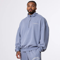 Толстовка VANQUISH Better Than Yesterday Zip Sweater Washed Blue