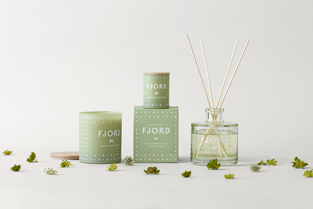 Свеча ароматическая fjord с крышкой, 190 г