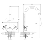 Смеситель Rossinka Z02-71 для кухни