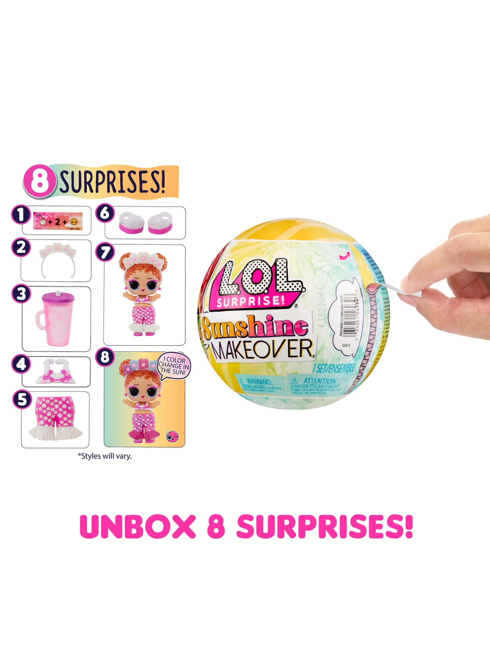 Кукла в шаре  L.O.L. surprise sunshine Makeover 589396