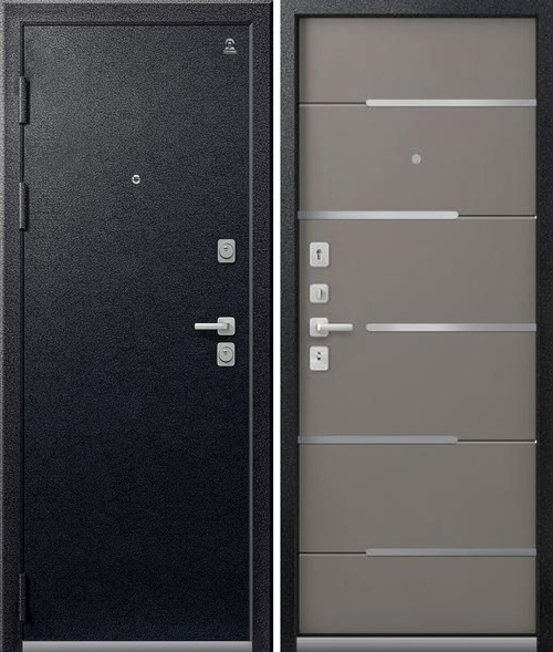 Входная дверь Центурион C-108 Чёрный муар - Базальт (2025)
