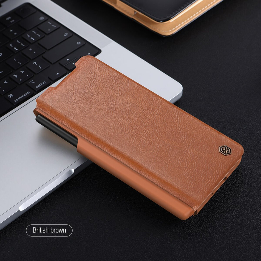 Кожаный чехол-книжка Nillkin Leather Qin Pro для Samsung Galaxy Z Fold 5