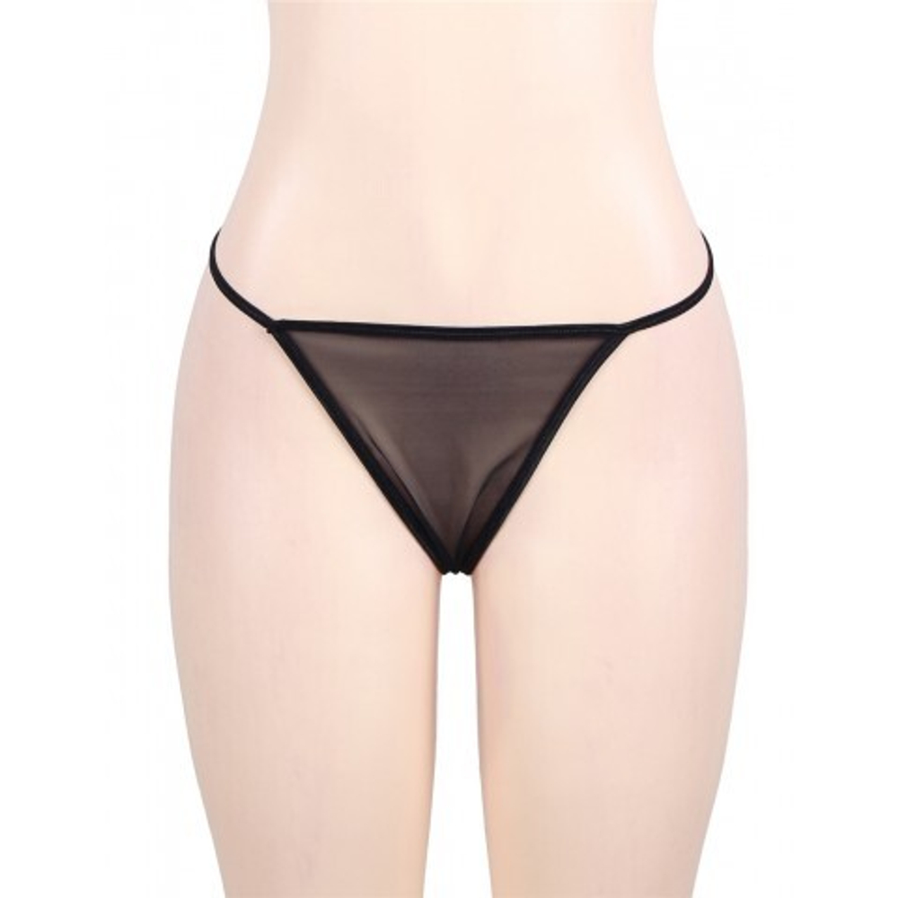 Пояс для чулок на высокой посадке Black Sexy Lace (3XL)