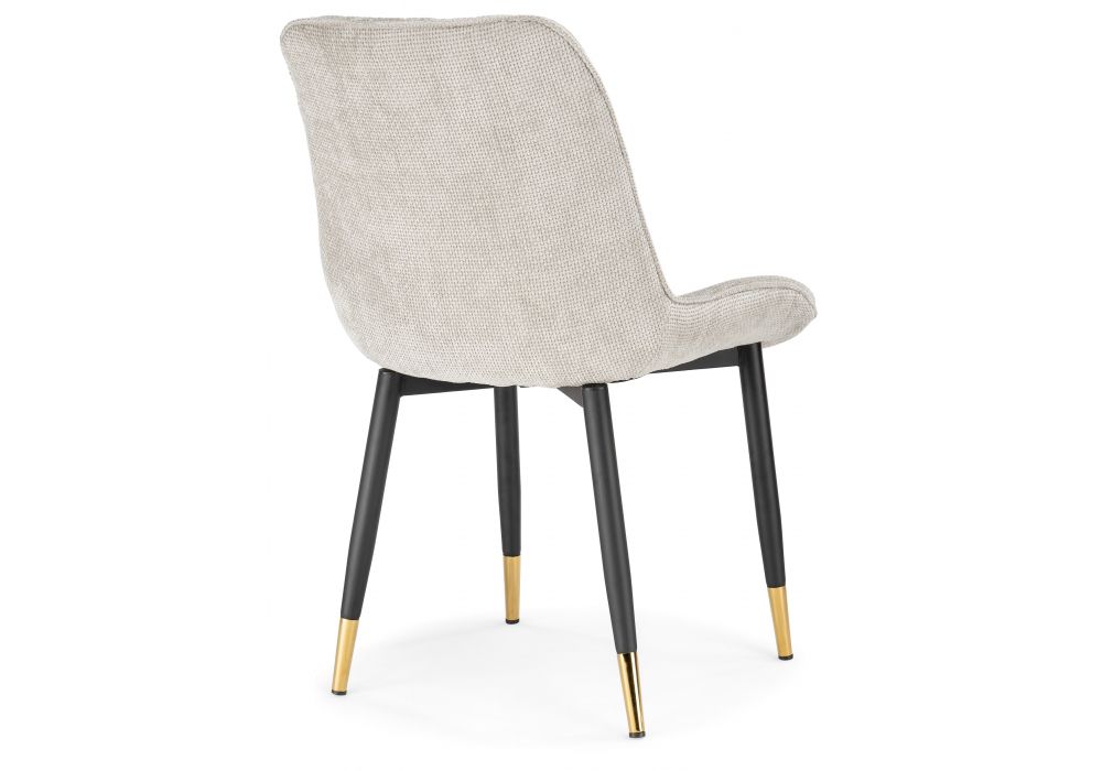 Стул на металлокаркасе Seda 1 latte / black / gold
