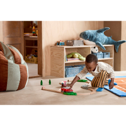 BRIO World - Деревянная железная дорога + поезд pull&back 28 элементов 36102