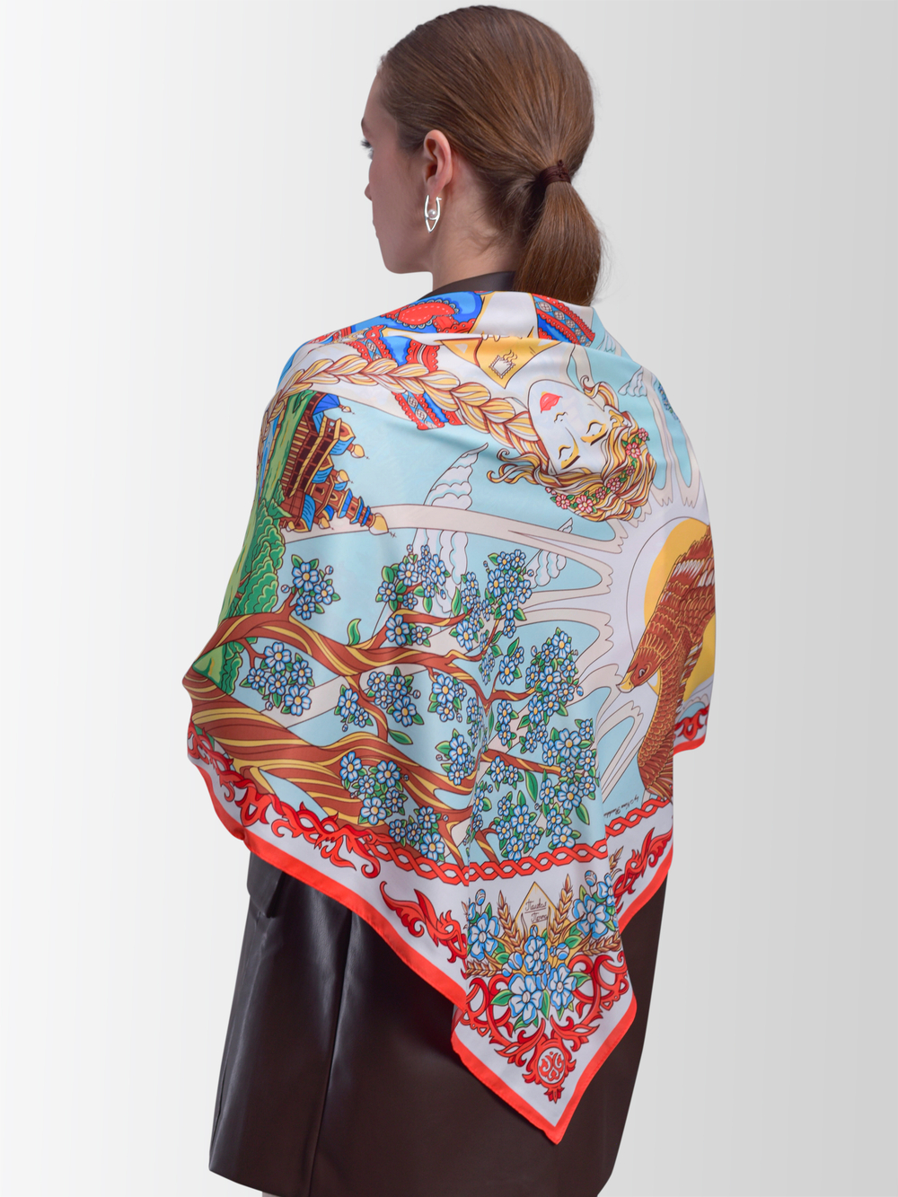 Платок «Катюша» 100% шёлк