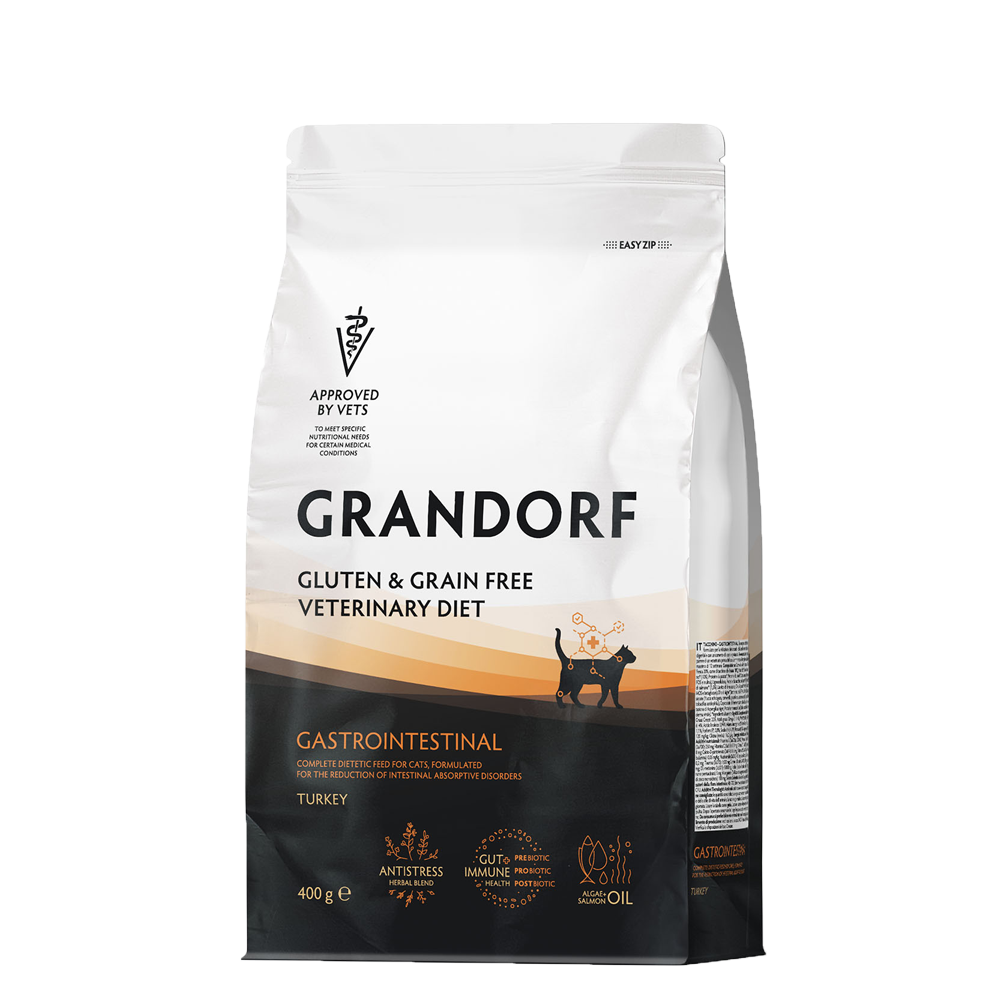 GRANDORF VETDIET Gastrointestinal Turkey - ВЕТДИЕТА для кошек с проблемами ЖКТ.