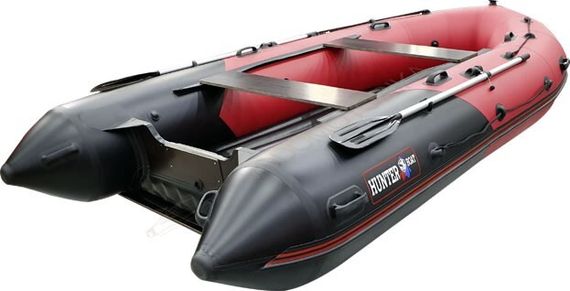 Надувная лодка Хантер 380 ПРО надувное дно