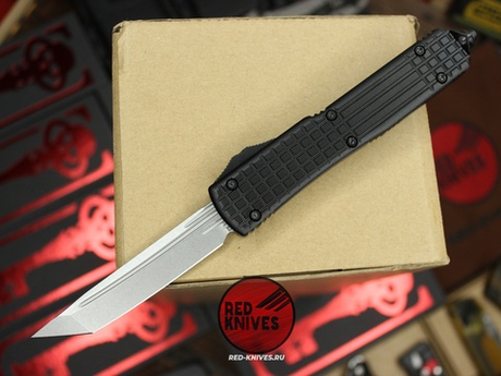 Нож Microtech Ultratech DELTA T/E A+++ - черная рукоять , клинок танто апокалиптик
