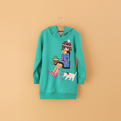 Худи с двусторонним принтом девочки с котенком