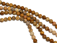 Нить бусин из яшмы 6,5мм, матовые