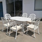 Белая мебель из литого алюминия Florence 6 White, белый