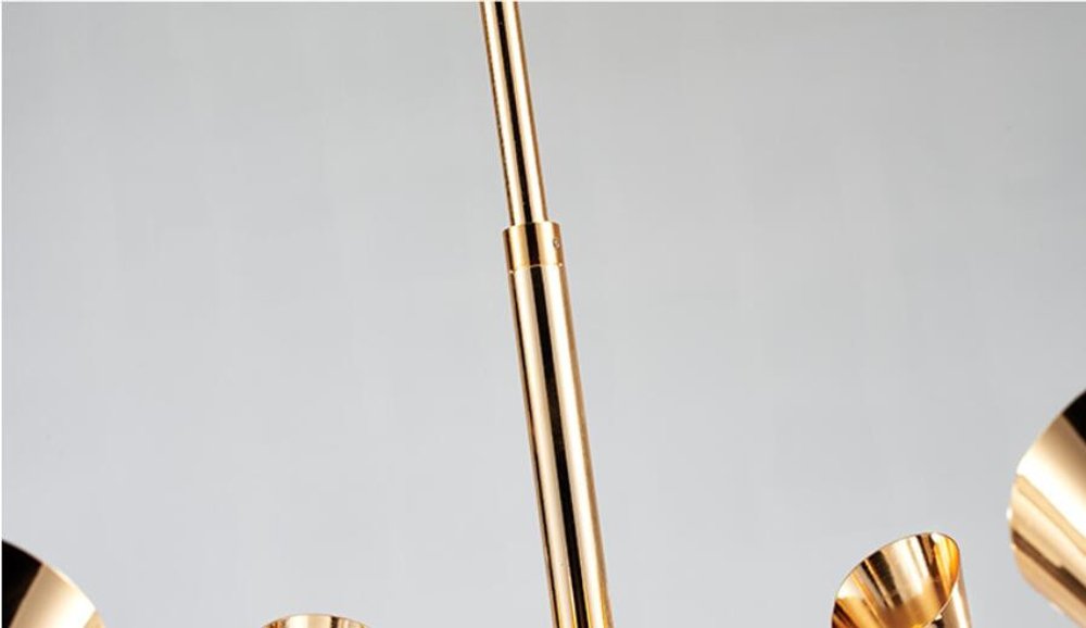 Ceiling design lamp  Duke by Delightfull (8 lampshades,  Black)