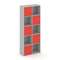 Locker plus Комплект №8 LK.K-008 Серый/Красный 798*350*1983